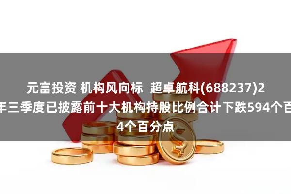 元富投资 机构风向标  超卓航科(688237)2025年三季度已披露前十大机构持股比例合计下跌594个百分点